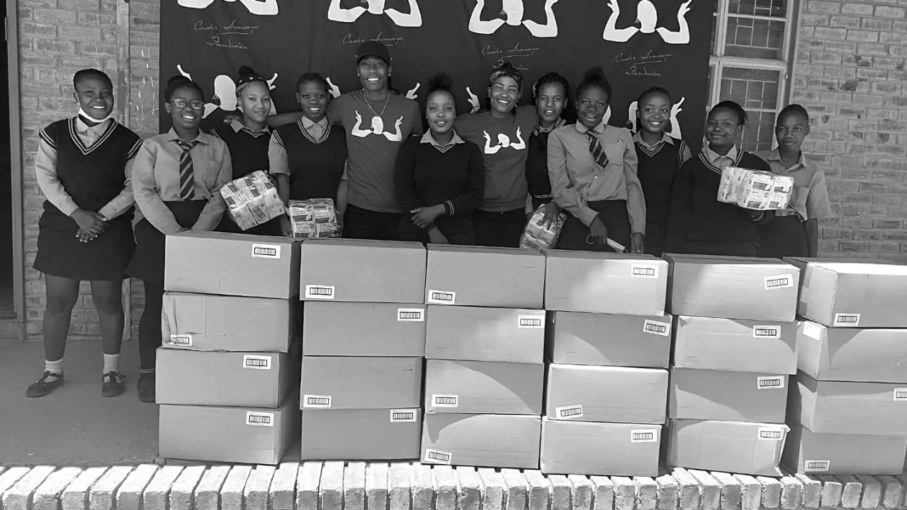 Sanitary Pad Drive by the Caster Semenya Foundation
